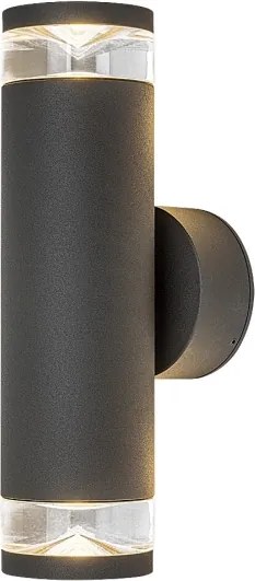 Rabalux 77072 - Aplica de exterior TORNIO, 2x GU10 (10W), 230V, IP54, antracit