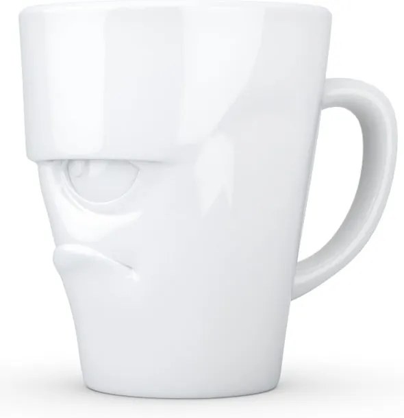 Cană din porțelan cu farfurie, nervos 58products, alb