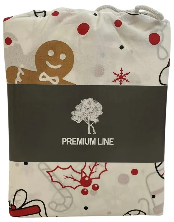 Lenjerie de pat din bumbac GINGER JOY albă Dimensiune lenjerie de pat: 70 x 90 cm | 140 x 200 cm