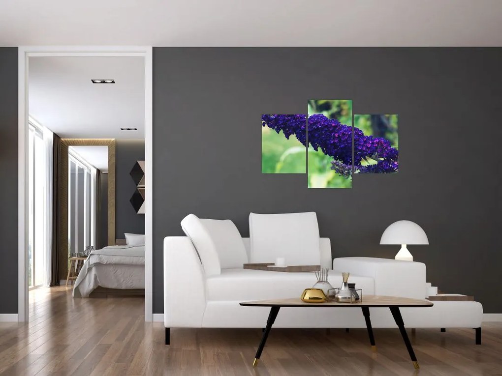 Tablou cu floare albastră (90x60 cm)