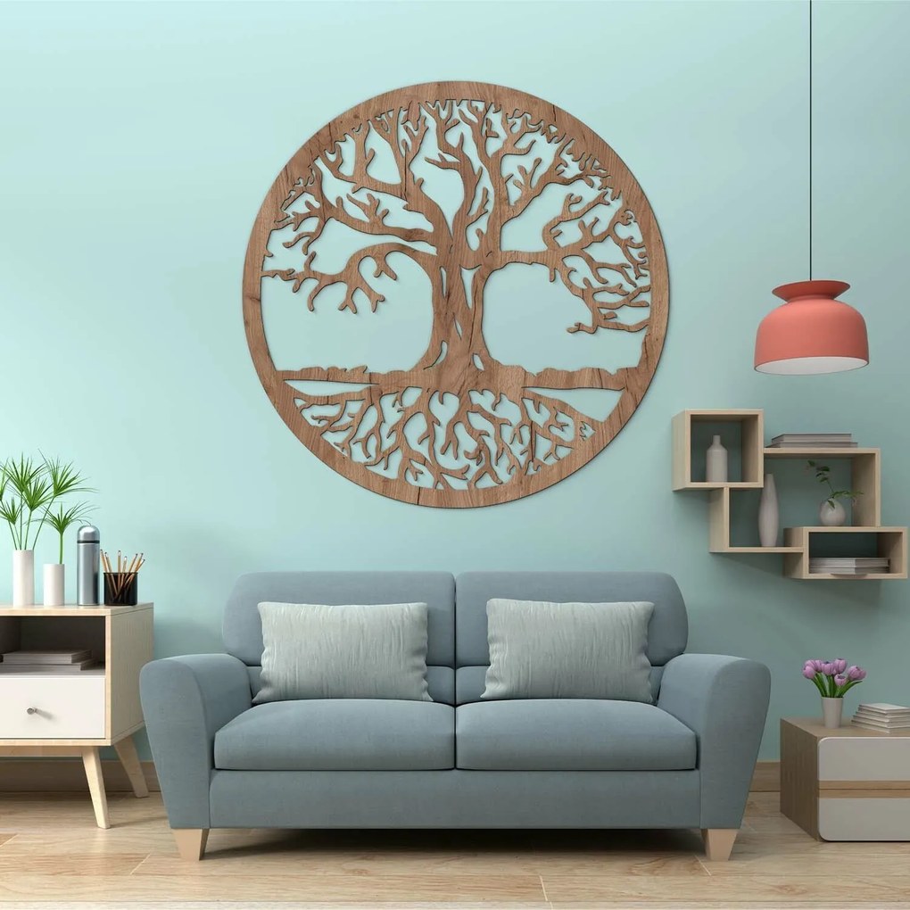 DUBLEZ | Decorațiune copacul vieții din lemn - Eternitate