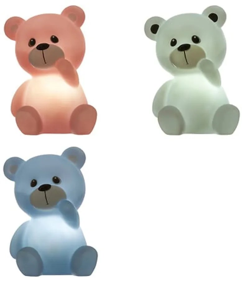 Lampa de noapte pentru copii LED TEDDY 10x13,5 cm - mai multe culori Culoare: Albastru