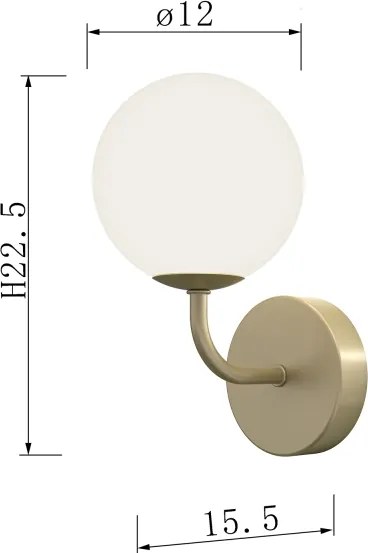 Aplică ONLI PALOMA 1xG9/10W/230V auriu