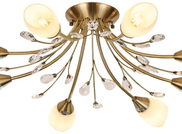 Lustră aplicată Brilagi MEGAPOLIS 8xE14/60W/230V bronz