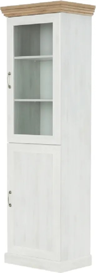 Vitrină, pin nordic/stejar sălbatic, ROYAL W1D