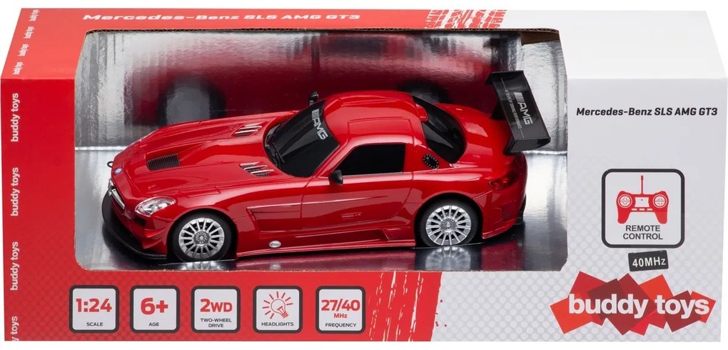 Buddy Toys BRC 24.061 Mașină cu telecomandăMercedes-Benz SLS, roșu