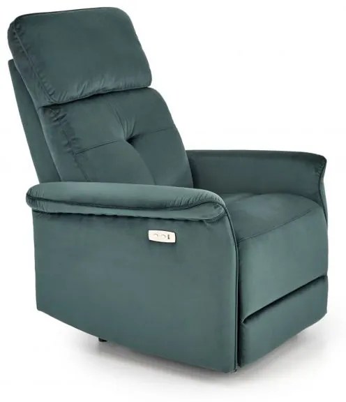 Fotoliu Recliner Electric SEMIR Catifea Verde