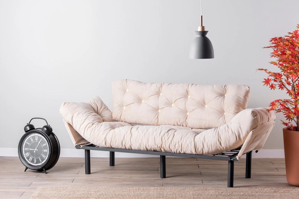 Canapea extensibilă Nitta Triple - Cream
