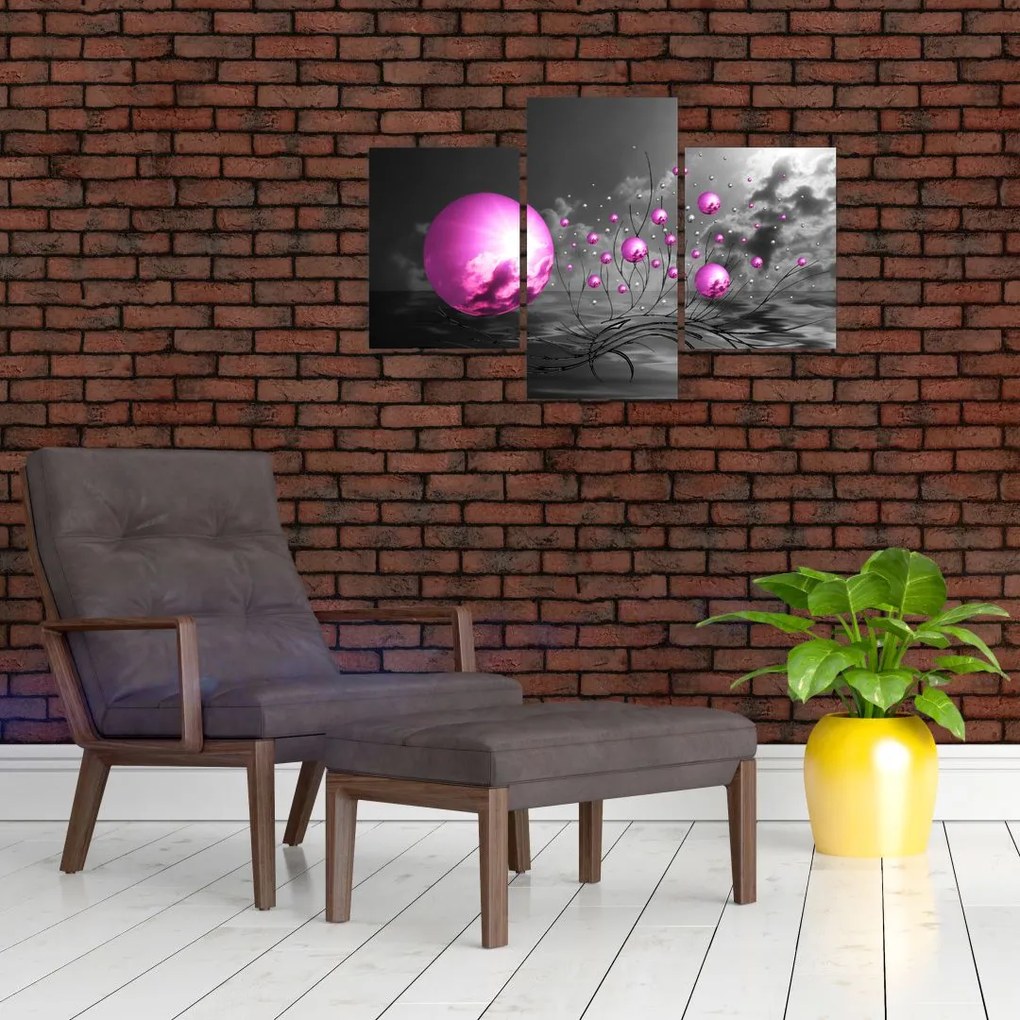 Tabloul bilelor roz (90x60 cm)