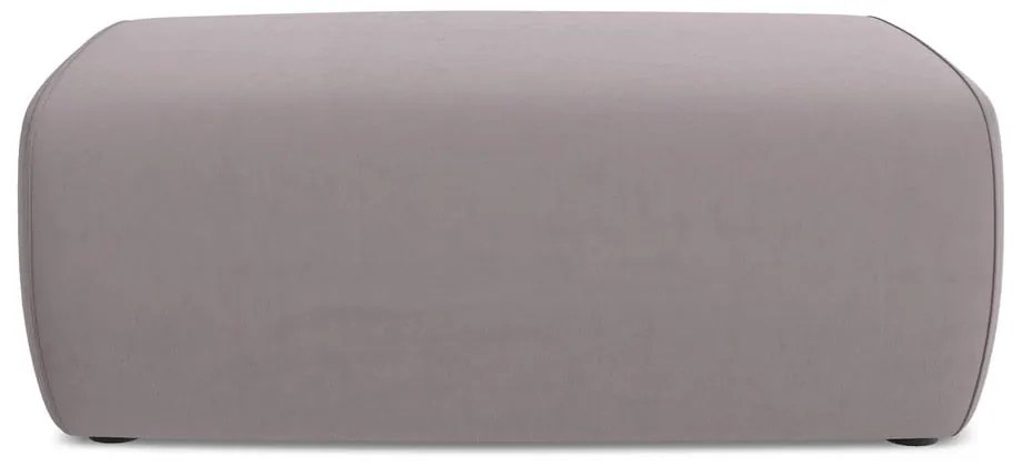 Taburet mov lavandă cu tapițerie din catifea Kapua – Makamii