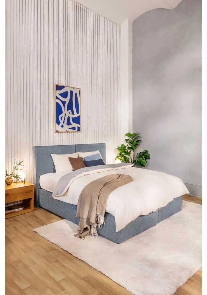 Pat boxspring albastru 180x200 cm Olia Bold – Bonami Selection