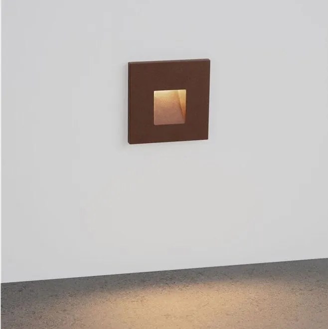 Spot aplicat perete exterior LED 3000K IP65 Pik corten