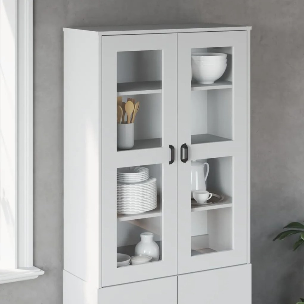vidaXL Dulap superior „VIKEN”, alb, lemn prelucrat
