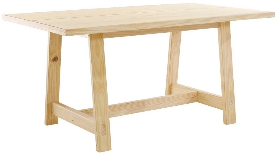 Masă de dining în culoare naturală din lemn de pin 90x160 cm Derby – Støraa