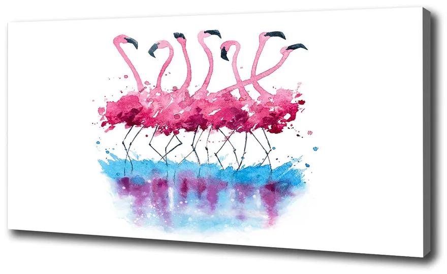Pictură pe pânză Flamingos
