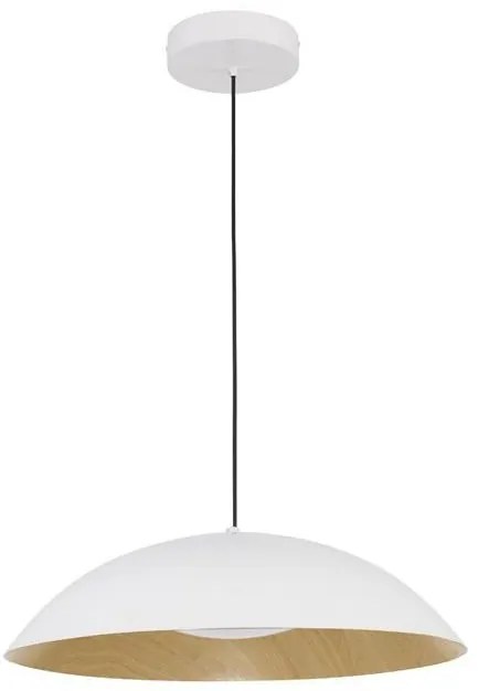 Pendul LED dimabil design modern GLIM alb 60cm