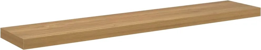 vidaXL Raft de perete Pe perete Maro 120 x 23,5 x 4 cm Lemn compozit