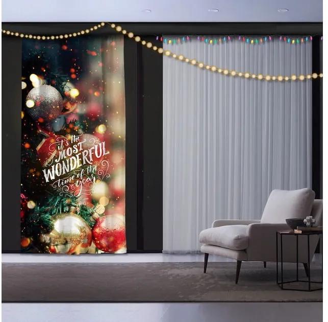 Draperie Crăciun Christmas Wonderful, 140 x 260 cm
