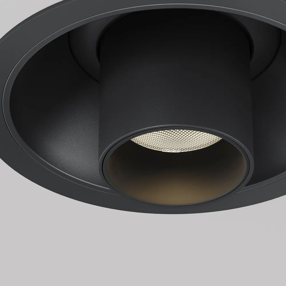 Spot LED incastrabil rotativ retractabil Focus T negru