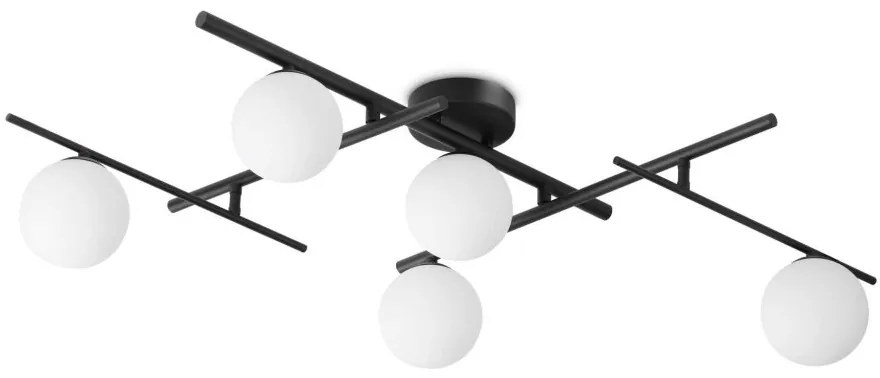 Lustra aplicata / Plafoniera moderna ajustabila Atlas pl5 negru