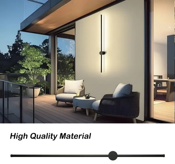 Brilagi - Aplica LED de exterior AURA LED/20W/230V 3000K IP54 negru