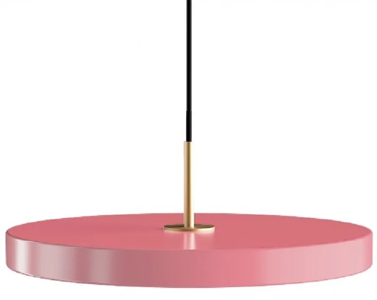 Lustra LED design scandinav Asteria medium - nuance rose/ auriu
