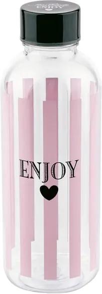 Sticlă pentru apă Miss Étoile Enjoy Stripes, 600 ml