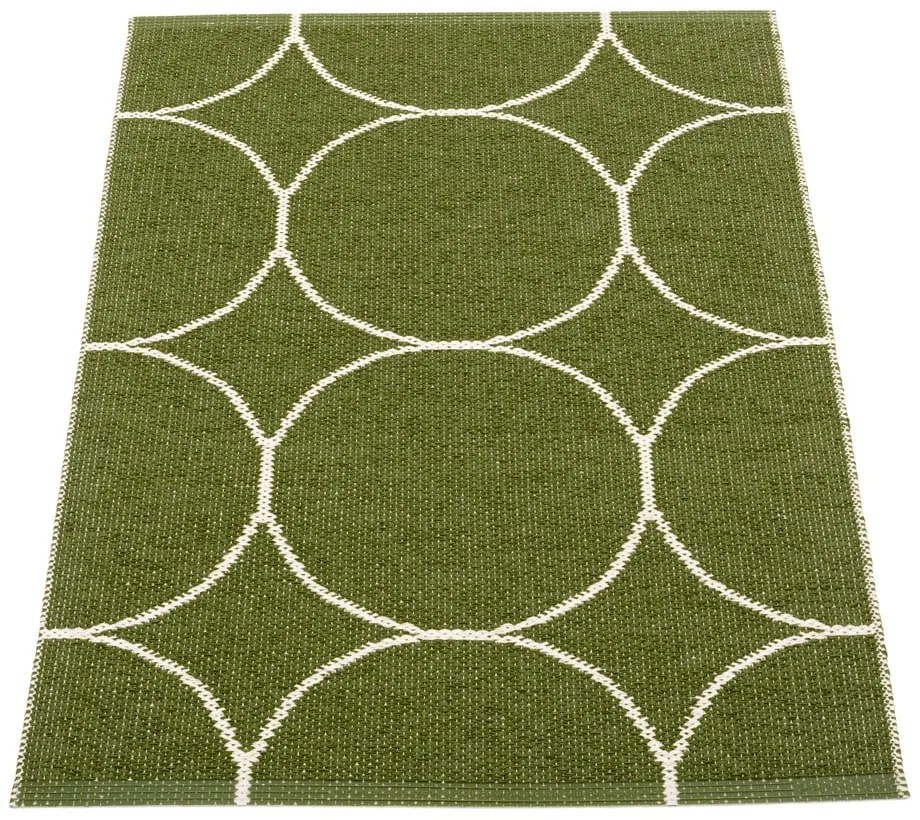 Covor pentru exterior și interior verde închis 70x100 cm Boo Dark Olive – Pappelina