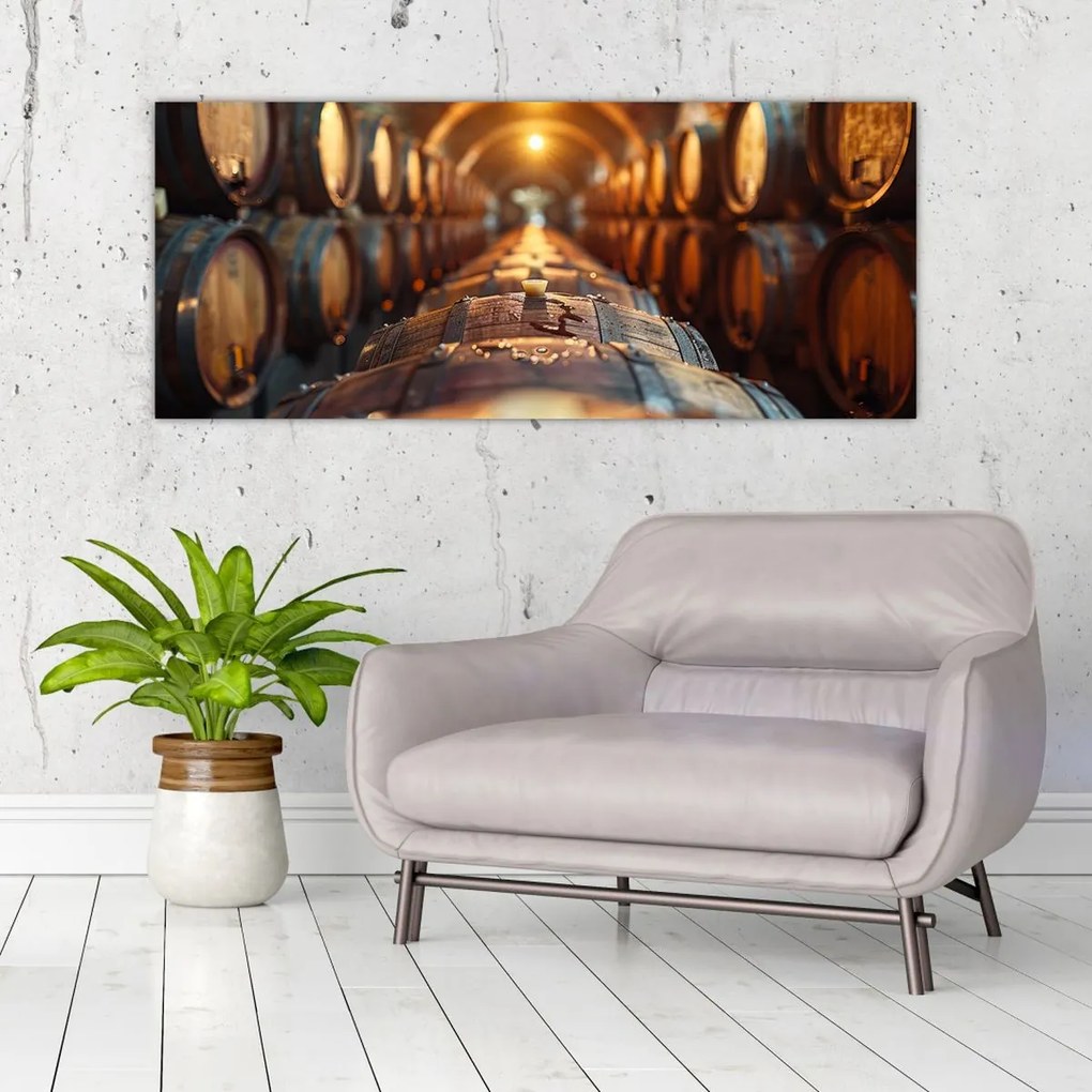 Tablou - Pivniță de vinuri (120x50 cm)