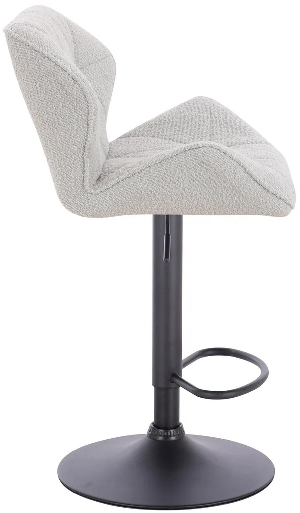 HR111W Scaun Gri Boucle cu Bază Neagră