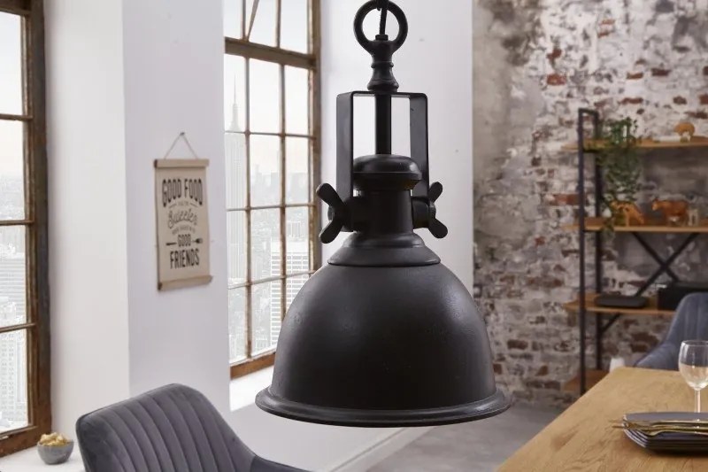 Pendul, Lustra suspendata stil Industrial negru