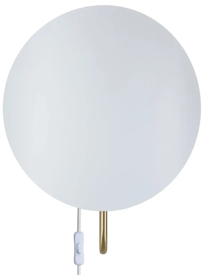 Aplica de perete ambientala design nordic Spargo alb/alama