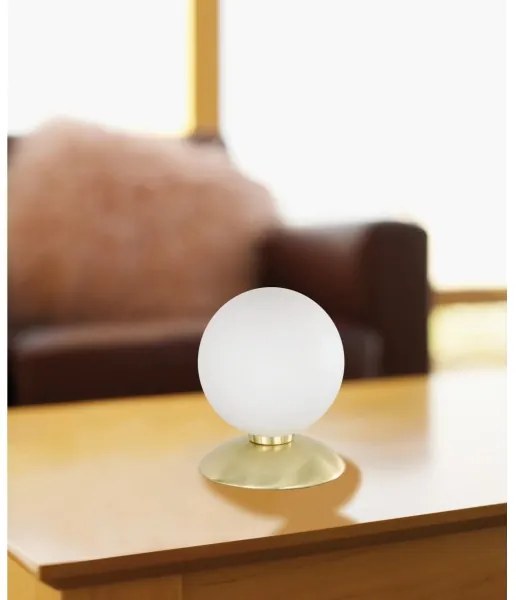 Paul Neuhaus 4437-60 - Lampă de masă BUBBA cu dimmer tactil, 1xG9/28W/230V, aurie