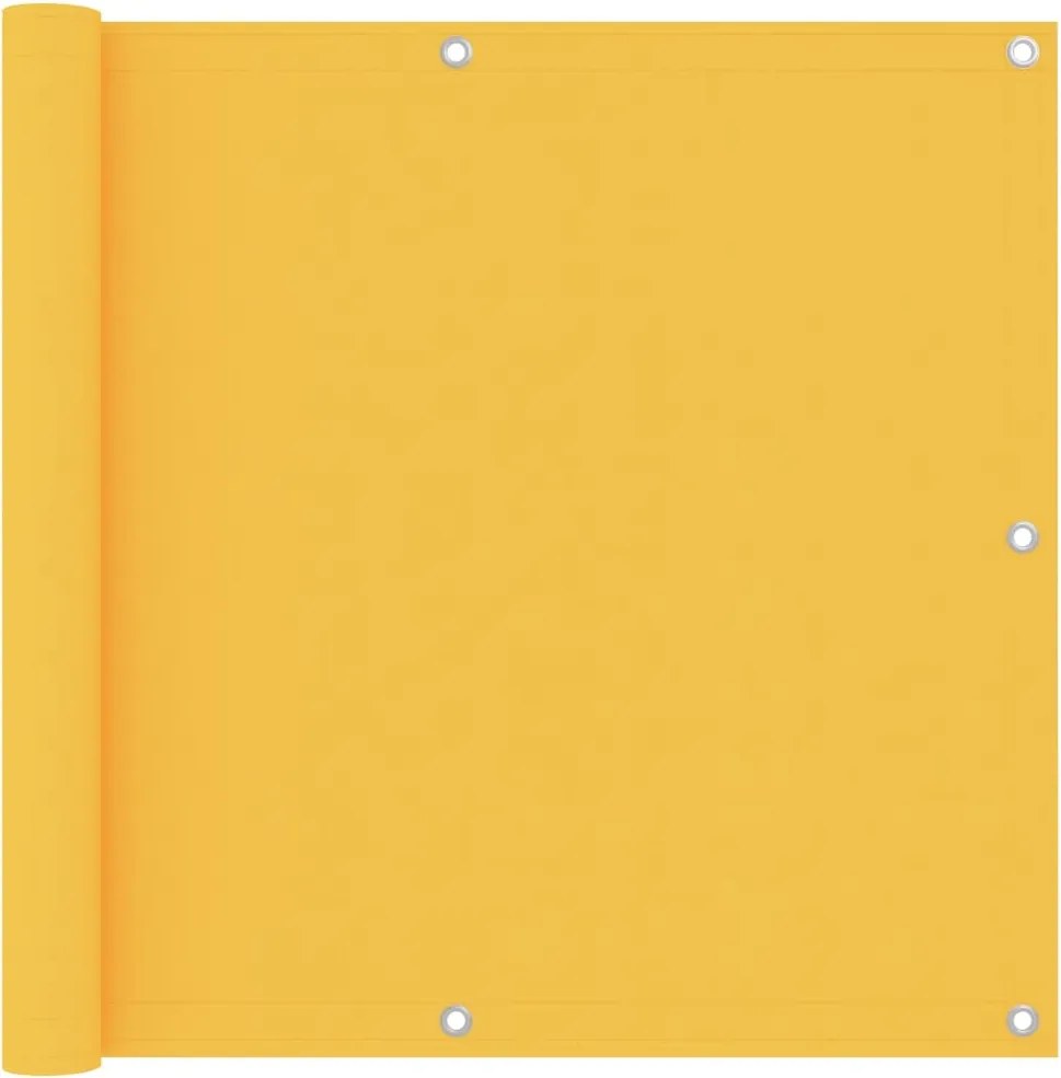 vidaXL Paravan de balcon, galben, 90 x 600 cm, țesătură oxford
