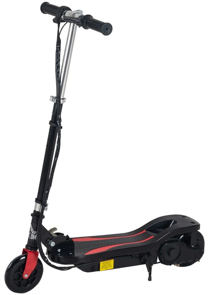 HOMCOM Trotineta Electrica pliabila inaltime reglabila 82-93cm frana 12km/h neagra | Aosom Romania