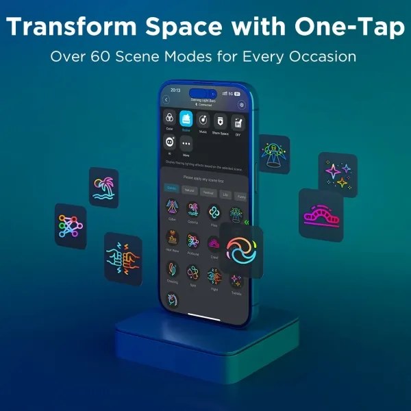 Govee Smart RGBIC Gaming Pro - panouri LED compatibile cu Matter și Wi‑Fi