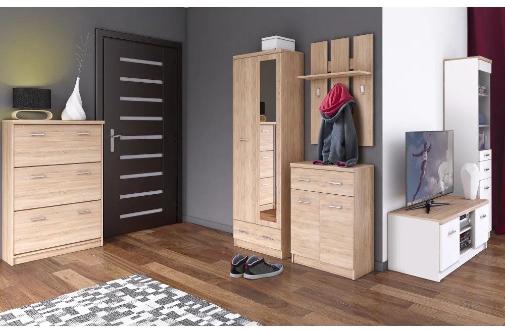 Cabinet TOPTY 1D4S tip 19, stejar Sonoma