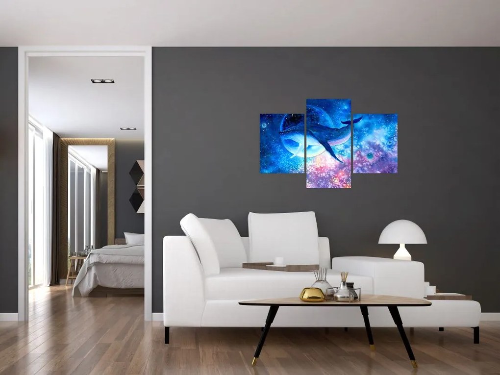 Tablou - Balena spațială (90x60 cm)