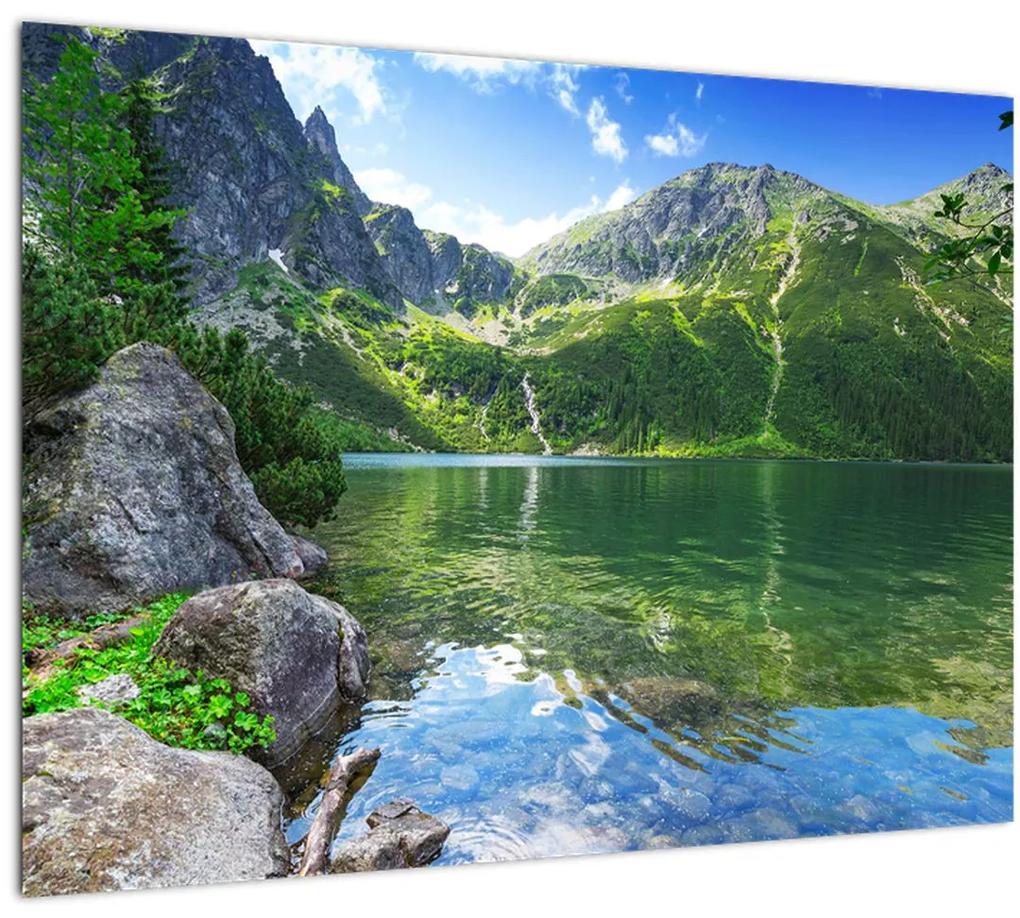 Tablou cu lac în munții Tatra (70x50 cm), în 40 de alte dimensiuni noi