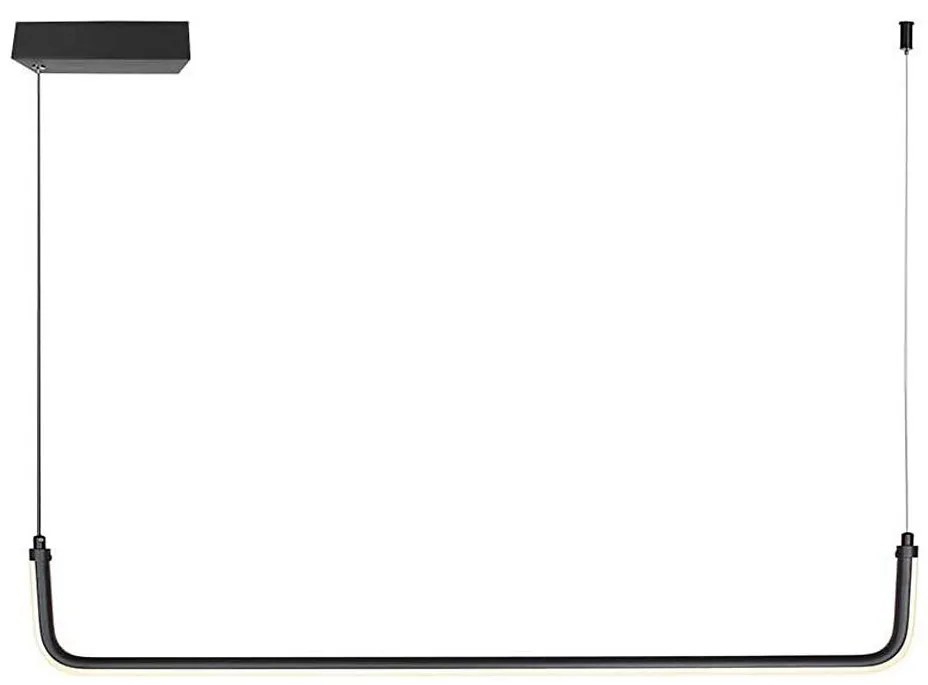 Lustră LED pe cablu LED/12W/230V 4000K negru