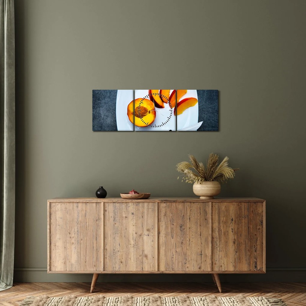 Tabloul cu piersică (cu ceas) (90x30 cm)