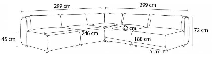 Colțar verde (cu colțar variabil) Jeanne – Bobochic Paris