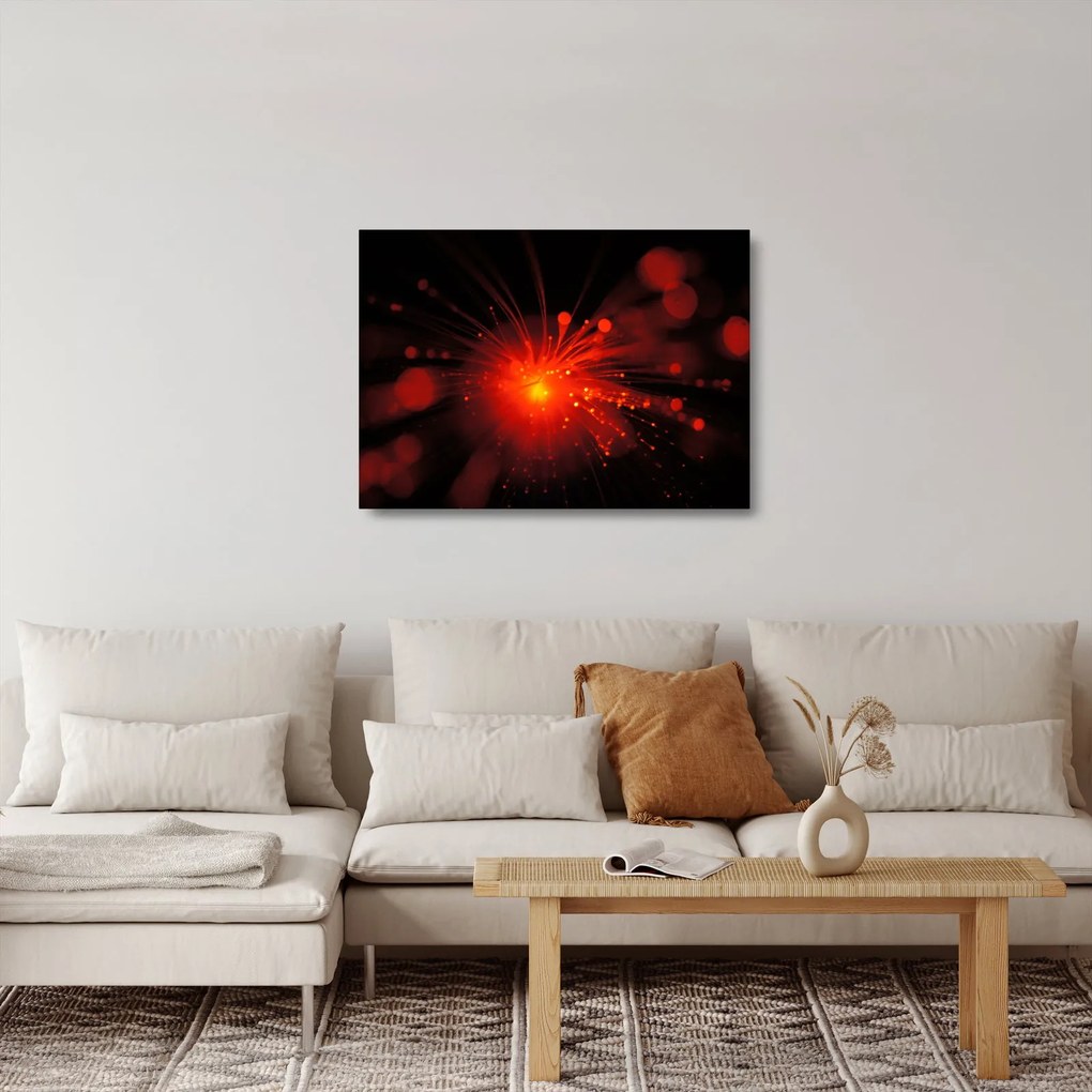 Tablou pe sticlă cu abstacție sclipire (70x50 cm)
