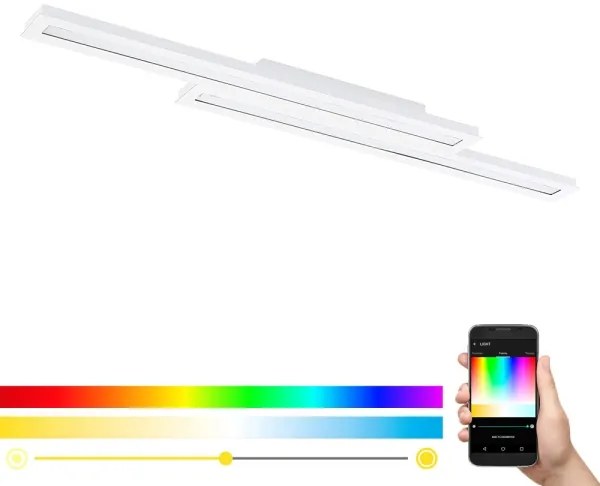 Plafonieră LED RGB dimabilă Eglo 99412 SALITERAS-C 2xLED/10W/230V