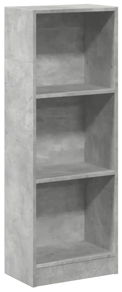 857777 vidaXL Bibliotecă, gri beton, 40x24x109 cm, lemn prelucrat