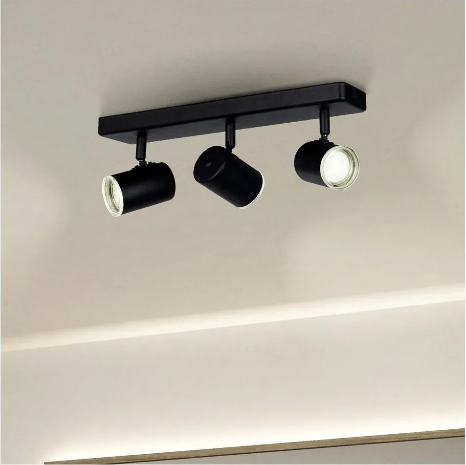 Eglo 901966 - Spot pentru baie CONSUMA 3x GU10/5W/230V IP44 negru