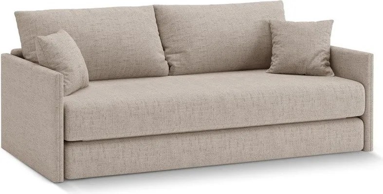 Canapea maro deschis extensibilă cu tapițerie din chenille 209 cm Shannon – Cosmopolitan Design