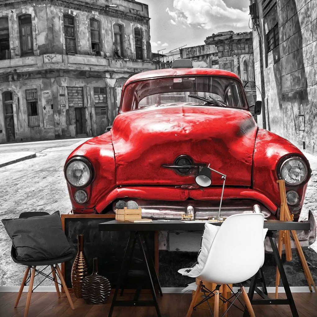 Fototapet - Mașina Vintage Cubaneză (152,5x104 cm)