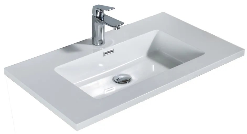 Monaco 80 chiuvetă din marmură turnată, cu scurgere click-clink