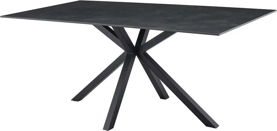 Masa dining cu blat ceramic GALAXIE gri 180x90cm